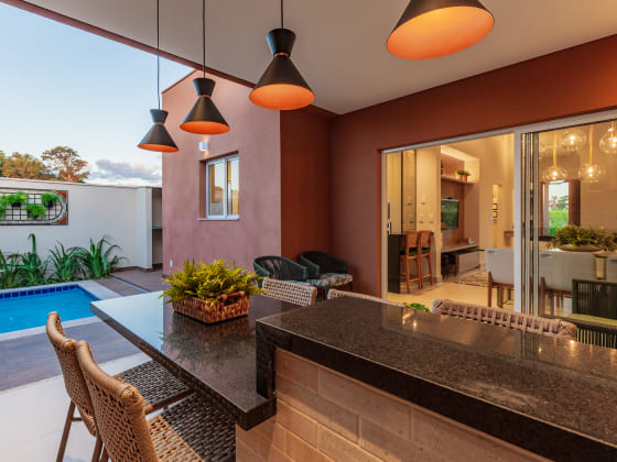 Área gourmet Imagem sobre Área gourmet do empreendimento Raizes Impperial