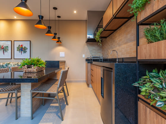 Área gourmet Imagem sobre Área gourmet do empreendimento Raizes Impperial