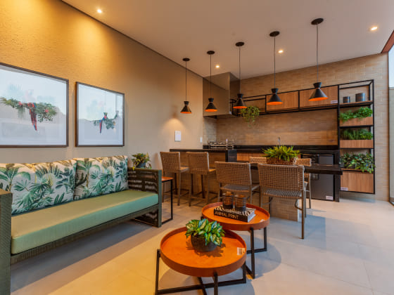 Área gourmet Imagem sobre Área gourmet do empreendimento Raizes Impperial