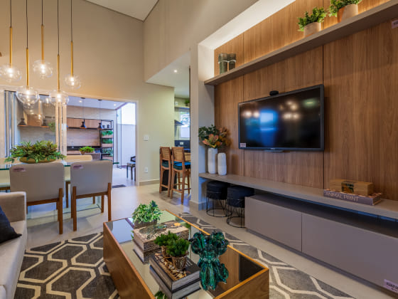 Sala de estar Imagem sobre Sala de estar do empreendimento Raizes Impperial