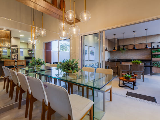 Sala de jantar Imagem sobre Sala de jantar do empreendimento Raizes Impperial