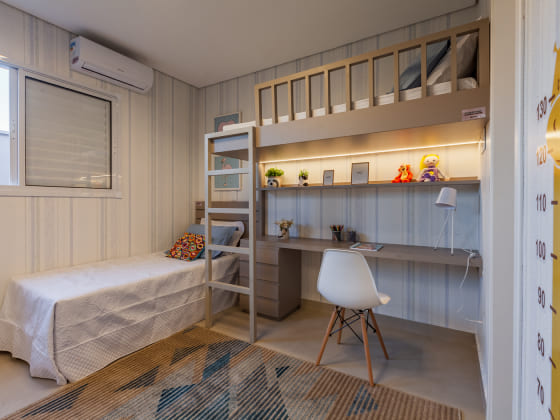 Suíte infantil ou adolescente Imagem sobre Suíte infantil ou adolescente do empreendimento Raizes Impperial