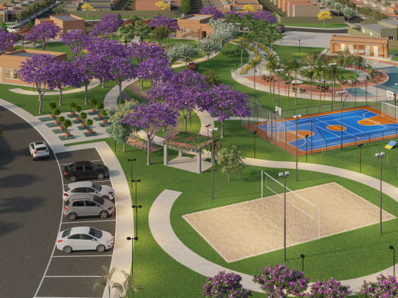 Área de lazer Imagem sobre Área de lazer do empreendimento Raizes Impperial