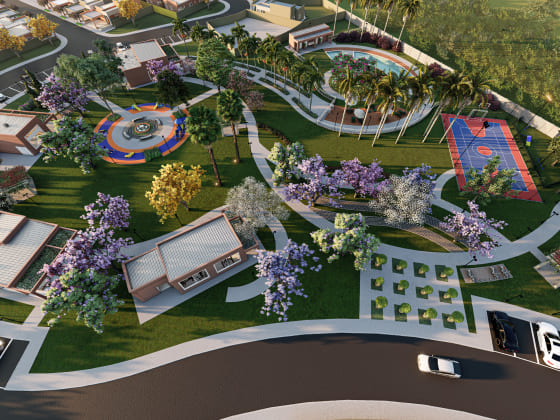 Área de lazer Imagem sobre Área de lazer do empreendimento Raizes Impperial