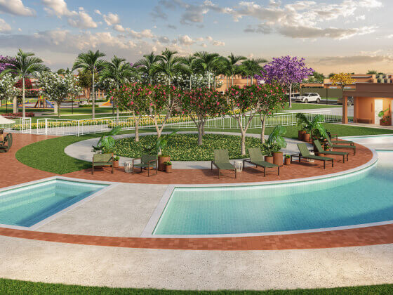 Espaço aquático Imagem sobre Espaço aquático do empreendimento Raizes Impperial