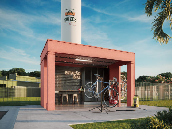 Estação bike Imagem sobre Estação bike do empreendimento Raizes Impperial