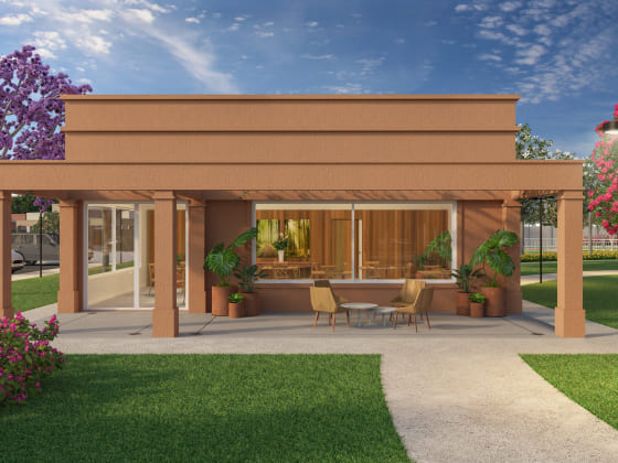 Salão de festas Imagem sobre Salão de festas do empreendimento Raizes Impperial